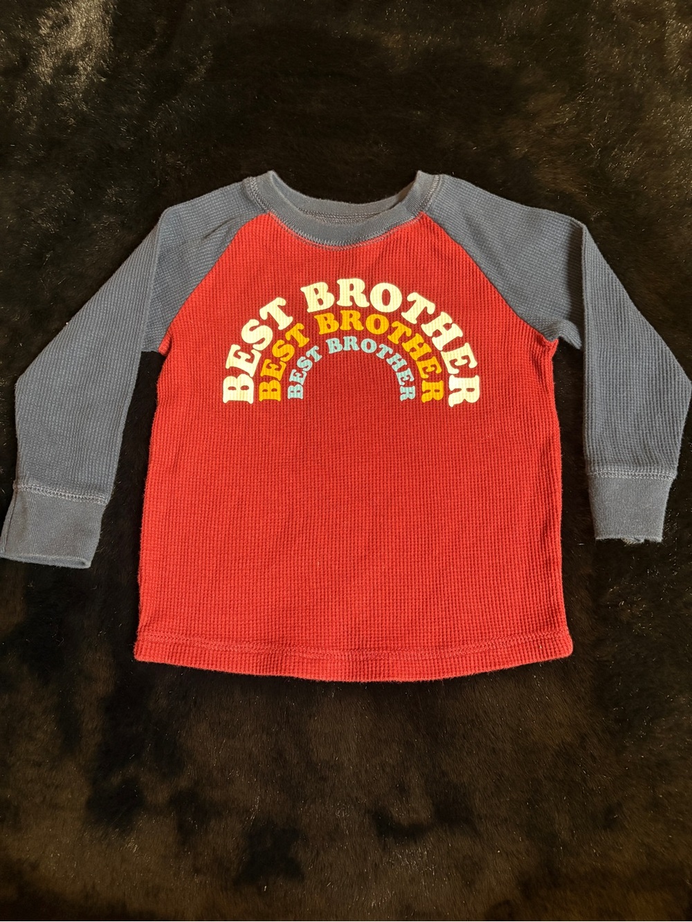 Garanimals Red Body with Blue Sleeves "Best Brother" Long Sleeve Tee